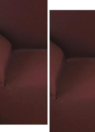Чехлы на маленькие диваны 2-х местные диваны, чехол на диван малютку двухместные бифлекс коричневый8 фото