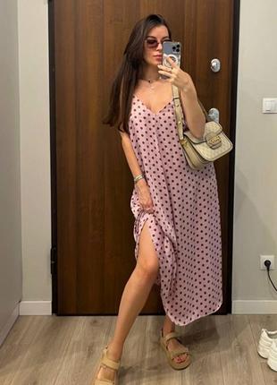 Платье платье в горошек zara