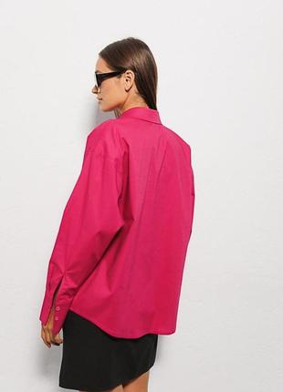 Женская удлиненная классическая рубашка с длинным рукавом8 фото