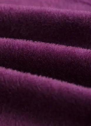 Єврочохли на тримісні дивани на гумці замшеві, чохли на дивани однотонні мікрофібра homytex фіолетовий3 фото