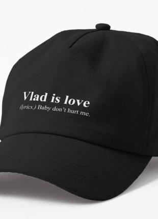 Кепка унисекс с принтом vlad is love влад владислав