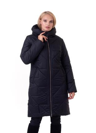 Стьобане молодіжне зимове пальто з 46 до 60 розмір