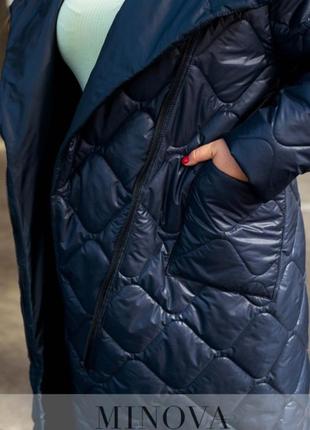 Женское зимнее  длинное  пальто батал с 48-70 размер3 фото