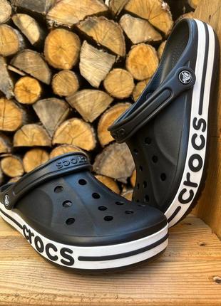 Crocs bayaband clog black крокси сабо чорні1 фото