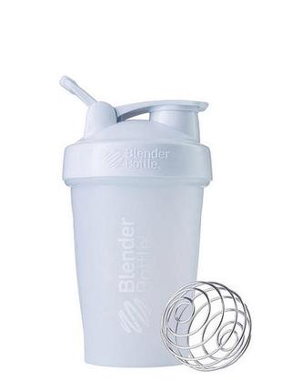 Бутылка шейкер спортивная универсальная для спортзала blenderbottle loop 20oz/590ml white (original) ku-22