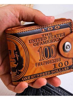 Гаманець з візерунком 100 доларів1 фото