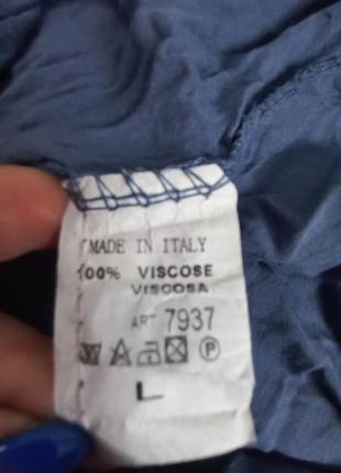 Легкие свободного кроя брюки, итальялия, размер 12/40/l3 фото