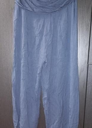 Легкие свободного кроя брюки, итальялия, размер 12/40/l2 фото