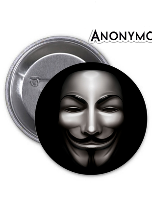 Значок v for vendetta anonymous guy fawkes маска гая фокса