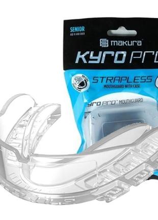 Капа для боксу захисна боксерський захист для єдиноборств makura kyro pro strapless дитяча  clear  ku-227 фото