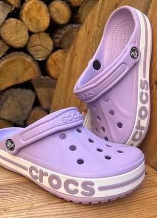 Жіночі крокси сабо crocs bayaband clog lavander усі розміри у наявності1 фото