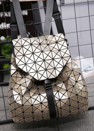 Модный рюкзак женский городской. яркий рюкзак хамелеон bao bao issey miyake. рюкзак для девочки3 фото