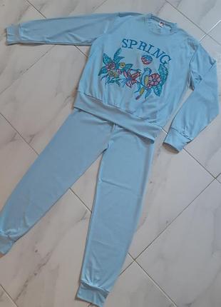 Новый комплект для дома и сна пижама домашняя одежда для дома s m поликоттон