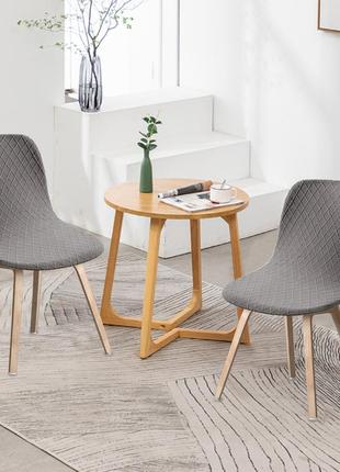 Водонепроникний чохол на стілець еластичний чохол на кухонний стілець. універсальний чохол на стілець (сірий)3 фото