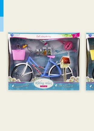 Велосипед для куклы byl607-1 (48шт/2) 2 вида, в коробке 31*6.5*25 см