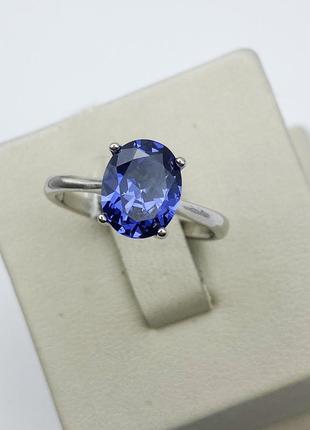 Кольцо серебряное с танзанитом 18,5 3,06 г
