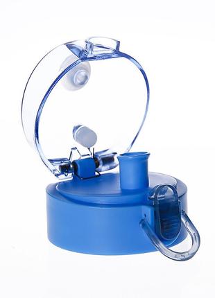 Пляшка спортивна для води пластикова для тренувань casno 850 мл kxn-1183 синя ku-222 фото