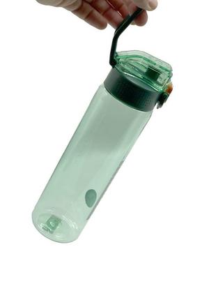 Пляшка спортивна для води пластикова для тренувань casno 750 мл kxn-1216 sprint зелена ku-227 фото