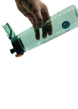 Пляшка спортивна для води пластикова для тренувань casno 750 мл kxn-1216 sprint зелена ku-224 фото