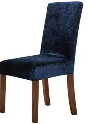 Чохли на стільці туреччина зі спинкою універсальні, велюрові чохли на стільці без спідниці натяжні білий9 фото