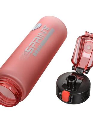 Пляшка спортивна для води пластикова для тренувань casno 750 мл kxn-1226 червона ku-226 фото