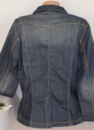 Брендовый джинсовый пиджак жакет с карманами didi турция2 фото