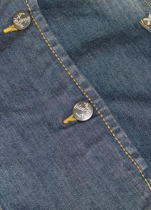 Брендовый джинсовый пиджак жакет с карманами didi турция5 фото