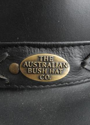 Шляпа кожаная the australian bush hat co. p. m ( austarlia ) новое3 фото