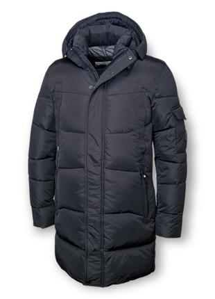 Чоловіча зимова куртка black vinyl 23-2278