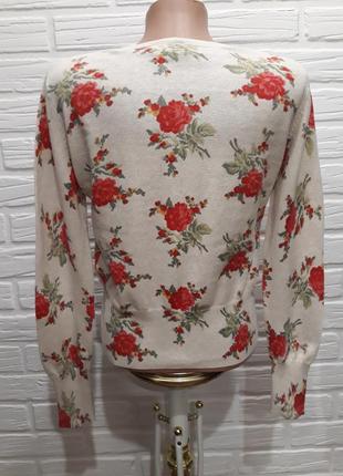 Романтичная кофта джемпер свитер из хлопка