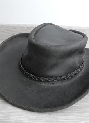 Шляпа кожаная вестерн p. xl ( mexico , usa ) новое1 фото