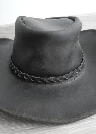 Шляпа кожаная вестерн p. xl ( mexico , usa ) новое2 фото