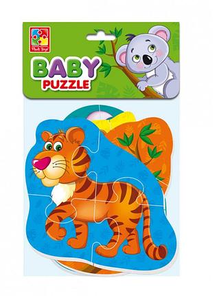 Бебі пазли vladi toys "тигреня та друзі" (укр) (vt1106-72)