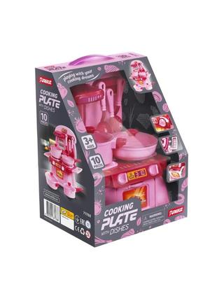 Игровой набор кухонная плита "cooking plate with dishes" 71788 10 предметов