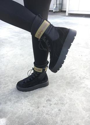 Ботинки женские puma x fenty scuba boot black3 фото