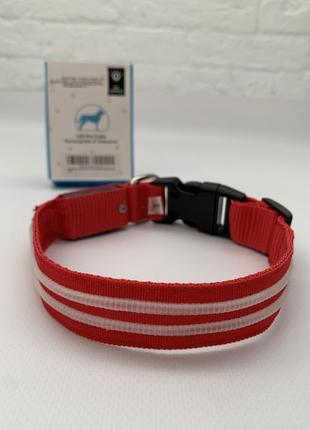 Світлодіодний нашийник для собак, masbrill light dog collar usb1 фото