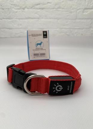 Світлодіодний нашийник для собак, masbrill light dog collar usb2 фото