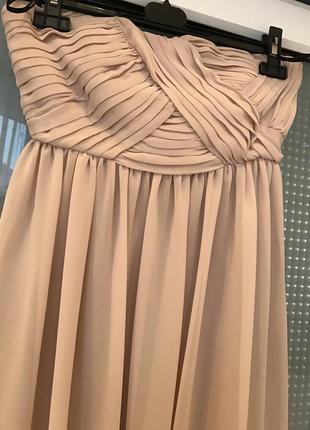 Неймовірна сукня forever 21 шампань беж