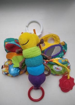 Tomy lamaze игрушка подвеска бабочка на коляску кроватку1 фото