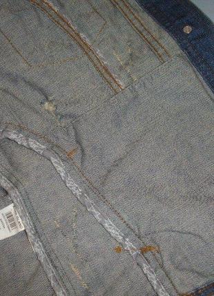 Куртка джинсовая размер 46 / 12 голубая рваная2 фото