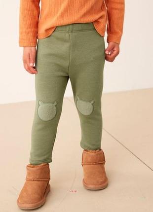 Теплі і м'якенькі на флісі лосінки для дівчаток 3міс-7років💚