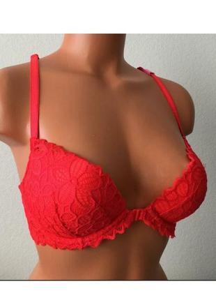 Оригинал victoria’s secret pink red bra лиф5 фото