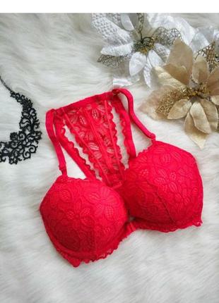 Оригинал victoria’s secret pink red bra лиф