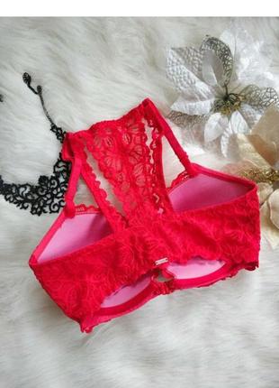 Оригинал victoria’s secret pink red bra лиф3 фото