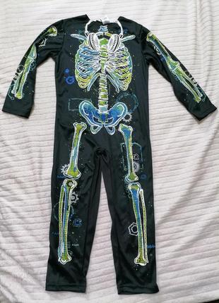 Карнавальный костюм скелет кощей светящийся 5-6 лет1 фото