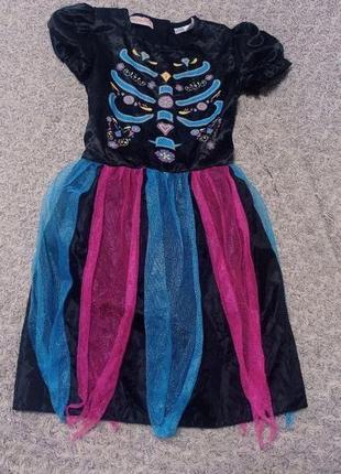 Карнавальний костюм дівчинка скелет 9-10 років