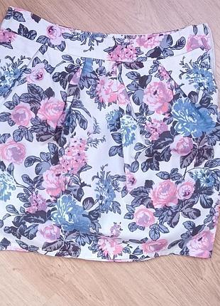 Спідниця в квітковий принт