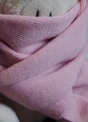 Длинный розовый шарф2 фото