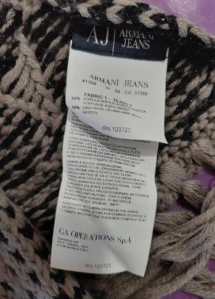 Шерстяной шарф armani jeans оригинал!2 фото