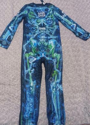 Карнавальный костюм робот терминатор скелет 7-8, 9-10 лет1 фото